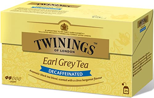 Twinings Earl grey - Té descafeinado, 25 Bolsas