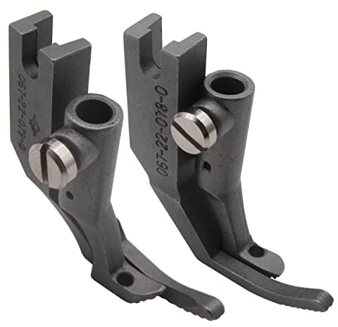 CKPSMS Marke: Linker und rechter Reißverschluss-Knurled Nähfuß, kompatibel mit / Ersatz für Durkopp Adler Marke 67, 167, 267, 69, 269 (S67ZL+S67ZR)