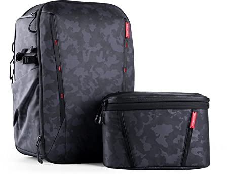 PGYTECH OneMo 2 25-33L Kamerarucksack mit Umhängetasche Professionelle, Fotorucksack Groß mit Laptopfach Kamera Rucksack Wasserdicht Kompatibel für Sony/Canon/Nikon/DSLR/DJI/FPV, Camouflage