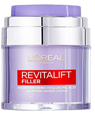 L'Oreal Paris Revitalift Filler Crema, Con Ácido Hialurónico Micro-epidérmico, Antienvejecimiento, Para todo tipo de piel, 50ml