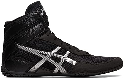 ASICS Herr MATCONTROL 3 brottningsskor, Svart/rent silver, 46 EU