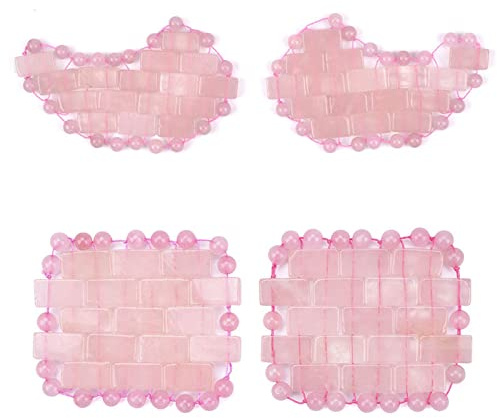 Mini-Rosenquarz-Augenmaske 100 % Natürliches Jade-Maskenwerkzeug,Geben Sie 04 Ein