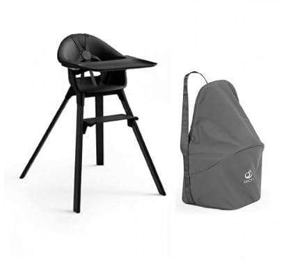 Trona Stokke Clikk Negro y bolsa de transporte