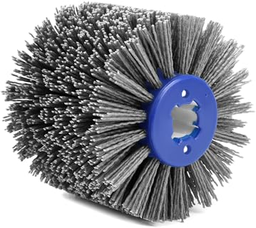 QWORK® #120 Nylonbürste, Schleifbürsten, Polierbürste, für Holz Schleifen, Satiniermaschine