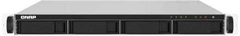 Qnap TS-432PXU-RP - Estación turbo de 4 bahías (AnnapurnaLabs Alpine AL-324 ARM® Cortex-A57 de 4 núcleos, 1,7 GHz, 2 GB DDR4 RAM, 2 puertos RJ-45 de 2,5 GbE, 56 TB con 4 discos duros WD Red Plus de 14