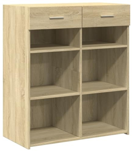 vidaXL Sideboard Sonoma-Eiche 80x42,5x93 cm Holzwerkstoff