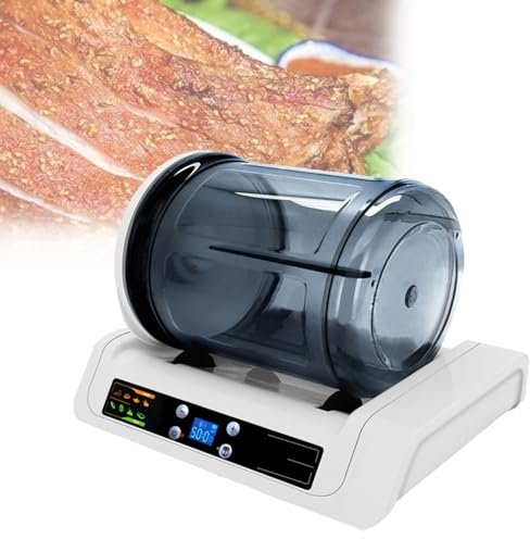 vanenferse Marinatrice Commerciale per Bicchieri di Carne, Marinatrice Elettrica per Alimenti Sottovuoto con Spegnimento Automatico E Batticarne per Verdure, Hamburger di Pollo, Pancetta