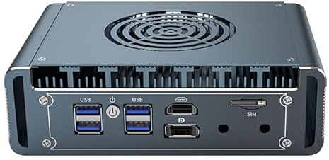 KINGDEL Firewall PC, i7-1365U/13620H 10C/12T hasta 5.20GHz, 4 i226-V 2.5G LAN, 32 GB DDR5 RAM 2TB NVMe SSD Super Mini Router Computadora Compatible con 8K Dual Display HD+DP 4 USB3.0