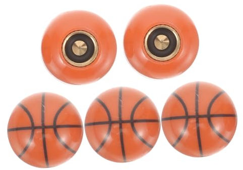 MUSISALY 5stücke Basketball Geformte Reifen Ventilkappen Auto Reifen Luft Düse Abdeckung Reifenventilkappenersatz Dekorative Reifenkappen Reifenventilkappenersatz Autozubehör