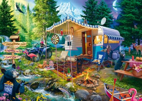 Schmidt Spiele 58575 Jeff Haynie, Mit dem Caravan in den Bergen, 1000 Teile Puzzle