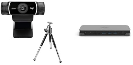 Logitech C922 Pro Stream, & Acer USB C Docking Station