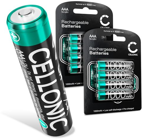 CELLONIC 8X AAA Akku kompatibel mit Siemens Gigaset A400, A415, AS405, A510, AS690, C430, C530HX, CL660HX, E560, E290A 8X 1.2V 1000mAh