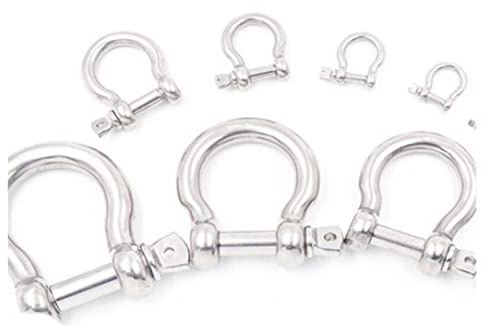 VDLLQYN, 1-5 pezzi 304 acciaio inossidabile grillo arco U-tipo anello di sollevamento ad alta resistenza fibbia collegamento catena fissa M4 M5 M6 M8 M10 M12),Grillo in acciaio inox(M8(1pcs))