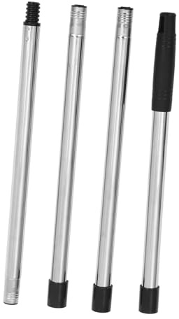 Manche de Balai Serpillière Télescopique en Acier Inoxydable 4 Sections