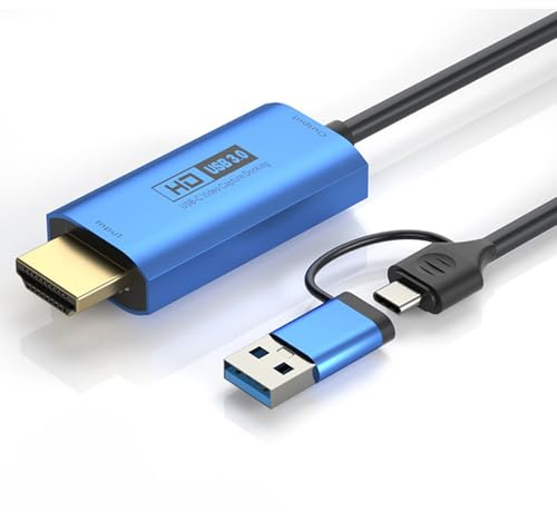 SENECESLI Scheda di Acquisizione Video USB3.0, Scheda di Acquisizione Video da HDMI per Digitare C per Videoconferenza, Insegnamento, Gioco, Output 4K Input 1080p