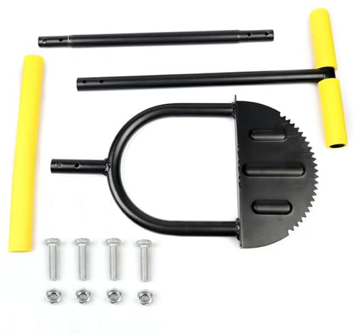 97cm/38in Saw Tooth Edger Lawn Tool,Half Moon Lawn with T Grip, Sidewalk Grass Long Handled Step Edger, Carbon Steel Manual Trimming Shovel for Garden Sidewalk Flower Bed(#3)