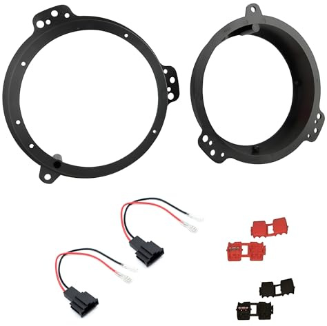Sound-way 16.5 cm Speaker Installation Kit – Speaker Spacers Mounting Adapters Ring Brackets for Car Audio Upgrade