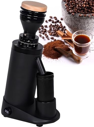 vnmudzeo Capacité 350 G, Turc Moulin à Café pour Supermarché, Meule Plate 64 Mm/Meule Conique 63 Mm 63mm-Black