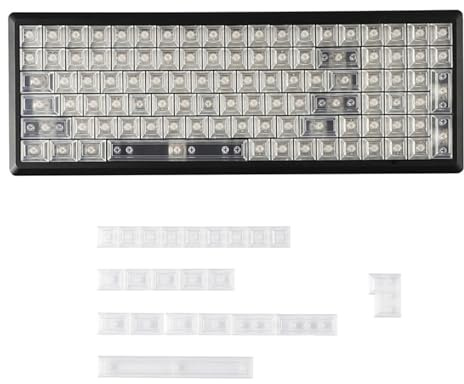 Laikoutd 122PCS Keycaps Translucent Wordless Keycap DSA Height Set For Mechanical Keyboard Mechanical Keyboard