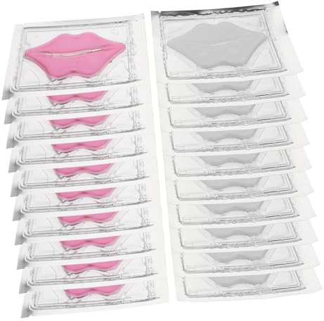 Maschere per Labbra in Gel 20 Pezzi, Idratanti e Portatili | Patch a Forma Cristallina, Cura Labbra Secche, Effetto Morbido, Formato Pratico per Uso Quotidiano