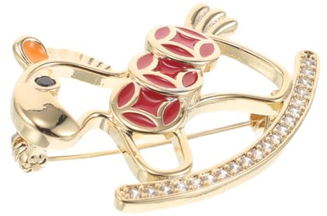 CIMAXIC Mode diamantbrosch metallbrosch Tecknad brosch Söt lapelstift kreativ brosch slagnålar Broschnål för kvinnor lamkinn Broschsmycken klädbrosch Golden