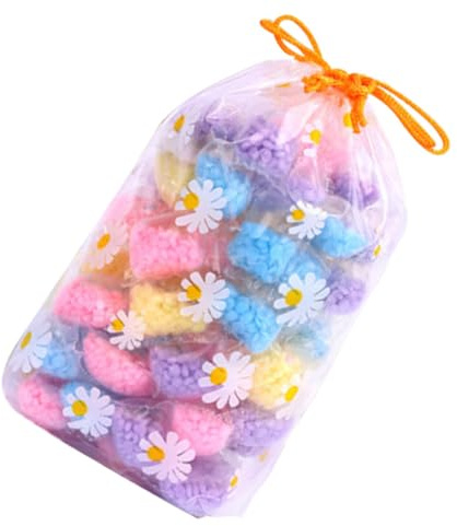 VOSAREA 60Pcs Scented Laundry Beads Mixed Colors, Washing Clothes Concentrate Balls for Fresh Fragrance, Laundry Cleaning Supplies Scent Booster Suitable for Household Use