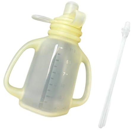 Lebensmittelbehälter für Säuglinge, 110 ml, Hülle aus Silikon für Püree, wiederverwendbar, Futterspender