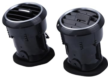 2 Stück Lüftungsgitter Armaturenbrett Kompatibel mit Audi A3 8P 8PA (2004–2013), Ersatz 8P0820901A Luftausströmer Lüftungsdüse Abdeckung Armaturenbrett Klimaventil Lüftungsgitter