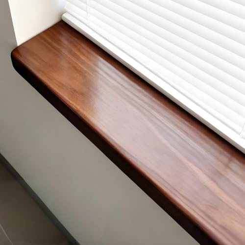 Copridavanzale in Legno Impermeabile Pannello di Ricambio per Davanzale Ritagliabile Protezione per Davanzale Specifica per Animali Domestici Ideale Decorare Balconi Bagni Cucine(Brown,40x15cm)
