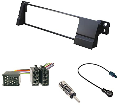 Audioproject A170 - Autoradio Einbau Set Profi Set kompatibel für BMW 3er E46 Radioblende Radioadapter 2X Antennenadapter Fakra DIN ISO Rund-pin