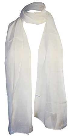 Posh Gear Damen Seiden Schal Chiffon Scialle aus 100% Seide