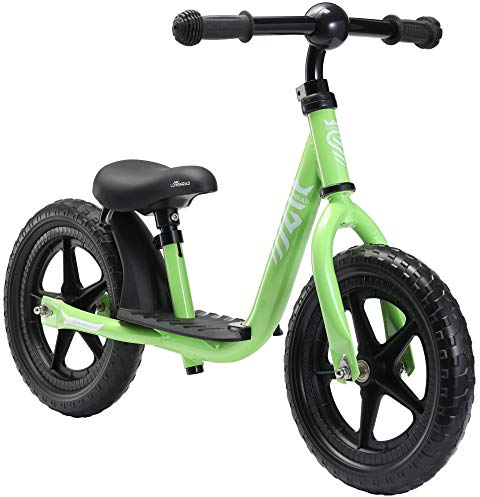 Löwenrad Kinder Laufrad ab 3, 4 Jahre, 12 Zoll Jungen und Mädchen leichtes Lauflernrad höhenverstellbar, tiefer Einstieg, Grün