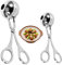 2 PCS Meat Ballers, Pinces À Billes À Viande en Acier Inoxydable, Pinces à Glace Cake Pop Meatball Maker, cuillère à pâte à Biscuits pour la Cuisine