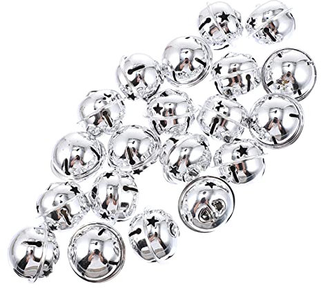 Cabilock 20st Die Klingel Weihnachten Jingle Bells Hund Jingle Bells Bastel Glocken Weihnachtshandwerksglocken Weihnachtsglocken Anh?nger Weihnachten Glöckchen Zubehör Eisen Mini