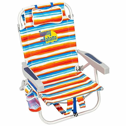 Tommy Bahama Silla Playa Rayas Aluminio, Multicolor, 70 CM