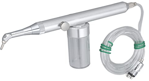 Alumina Air Prophy Abrasion Kit, Aluminiumoxid Abrasion Microetcher Sandstrahlen, Zahnaufhellung Sandblaster mit Transparentem Schlauch Und 360° Rotierender Düse Endodontist Whitening Air Grinder