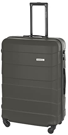 BARRENS Großer Koffer Zwillingsrollen Hardcase Reisekoffer Koffer Trolleys Hartschale Rollkoffer Groß mit 4x360° Grad Rollen Hartschalenkoffer Airline-kompatibel Hartschalenkoffer XXL Reise (Graphit)