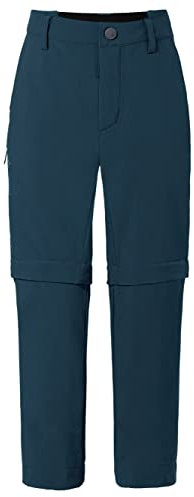 VAUDE Unisex Kinder Kids Detective Stretch Zo Pants Ii Hose, Dark Sea, 146-152 EU