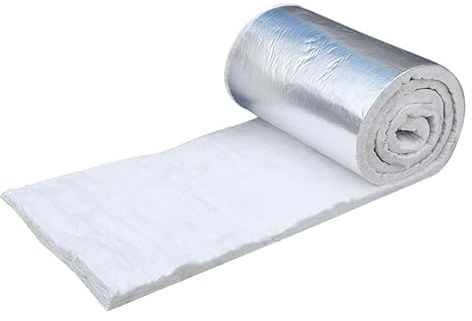 Isolierdecke aus Glasfaser Pad, Feuerfeste Isolierdecke, für den KFZ Motorraum oder als Wanddämmung,Dachbodendämmung,Dämmung und Schallschutz(100X100X2cm)
