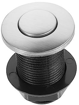 Veemoon Interruttore Aria in Acciaio Inossidabile Per Smaltimento Rifiuti Lavello e Accessori Vasca Bagno Pulsante Pneumatico Resistente e Facile Da Installare