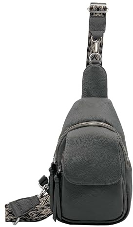 stylx Sling Bag Damen Klein Brusttasche PU Leder Schultertaschen Handy Umhängetasche Crossbag Umhängen für Outdoorsport, Wandern, Radfahren, Reisen