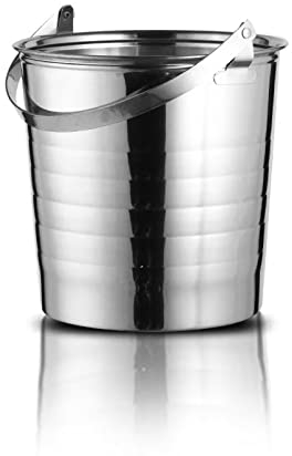 Seau à Glace Isotherme en Acier Inoxydable Seau à Glace avec Portable Et Poignée Confortable, Idéal pour Le Bar à Cocktails, Fêtes, de Refroidissement de Vin, de Champagne Seau à Champagne (Taille :