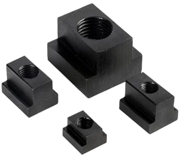 5 Teile/satz M6 M8 M10 M12 M16 M20 M22 M24 T-Nutenstein Schwarz Oxid Finish Grade 10,9 Kohlenstoffstahl T-Nutenstein Mit Gewinde Durch Schlitz T-Muttern(Size:5Pcs M12)