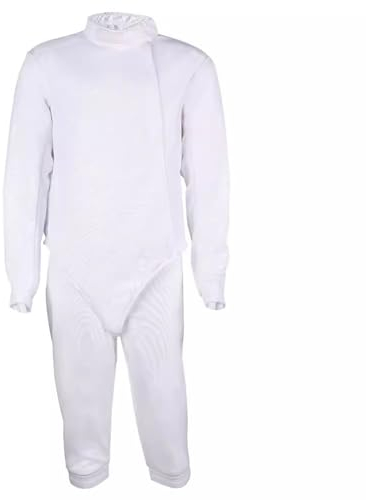 LYXXJRYBHD 450N Fechtuniform für Erwachsene Und Kinder, Hochfester Stichschutz, Jacken- Und Hosenwesten-Set für Florett, Degen Und Säbel(Size:Left44)