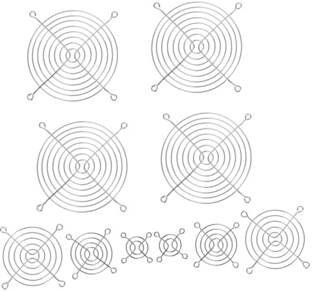 BRIGHTFUFU Overclocking Fan Grill 10pcs Metal Fan Grills Dustproof Mesh Covers Pc Case Covers Easy Install Screws