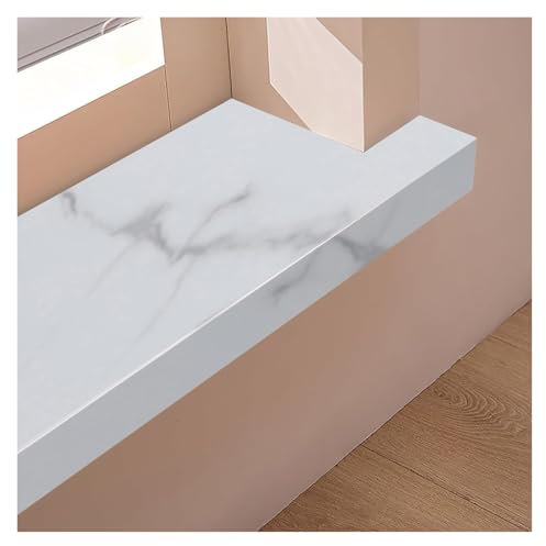 APMOE Fensterbank Innen Holzmaserung - PVC Fensterbrett Innen - Fensterbank Abdeckung - Fensterbank Verkleidung Innen für Zuhause, Innenfensterbank Fensterbänke Nach Maß, Kunststoff(D,30 cm x 60 cm)