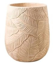 lskdnrufh Pot de Fleurs Jardinière de Gros Calibre en Argile Domestique, Ciment de Feuille de bananier Simple, Grand Sol de Salon Pot Fleur(Medium)