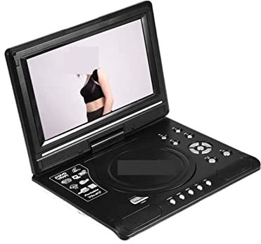 Bärbar DVD-spelare, 9,8 tums bärbar DVD-spelare for hemmabil VCD CD-spel TV-spelare USB-radioadapter,för hem, bil
