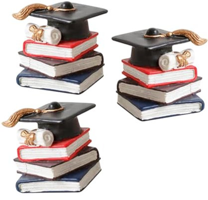 JOINPAYA 3stücke Teiliges Doktorhut Und Buch Cake Topper Für Graduation Feier Kreative Abschluss Deko Tortenaufsätze Für Und Desserts Abschlussfeier Zubehör