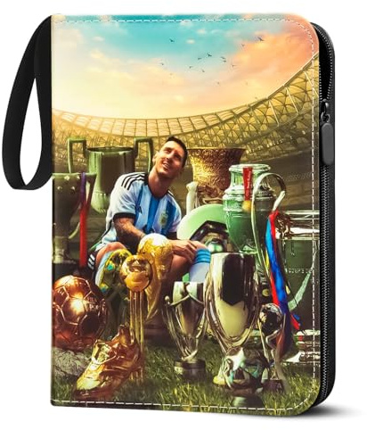 LYAILOOGXL Fussball Karten Sammelalbum 400 Karten,Sammelalbum Fußball Karten PU-Material mit wasserdichter Oberfläche,Sammelkarten Album für Fussball zum Sammeln und Tauschen
